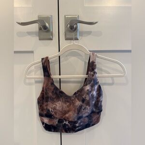 lululemon athletica Tie-Dye Crop Top - Brown and Blue
